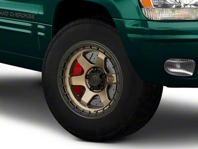 Fuel Wheels Block Matte Bronze Wheel; 17x9; 1mm Offset (99-04 Jeep Grand Cherokee WJ)