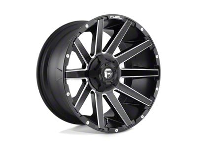 Fuel Wheels Contra Matte Black Milled Wheel; 20x9; 20mm Offset (99-04 Jeep Grand Cherokee WJ)