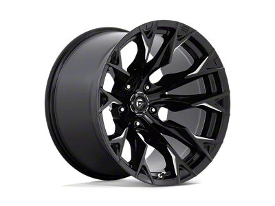 Fuel Wheels Flame Gloss Black Milled Wheel; 20x12; -44mm Offset (99-04 Jeep Grand Cherokee WJ)