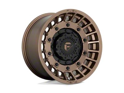 Fuel Wheels Militia Matte Bronze and Black Wheel; 17x9; -12mm Offset (99-04 Jeep Grand Cherokee WJ)
