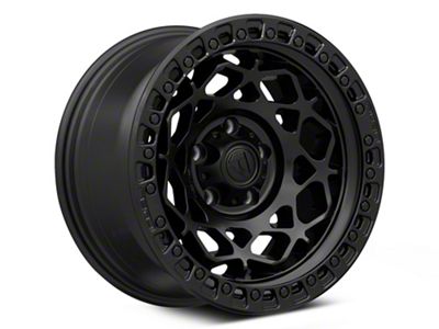 Fuel Wheels Unit Matte Black with Matte Black Ring Wheel; 17x9; -12mm Offset (99-04 Jeep Grand Cherokee WJ)