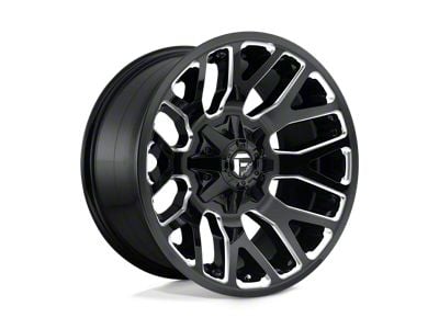 Fuel Wheels Warrior Gloss Black Milled Wheel; 20x10; -18mm Offset (99-04 Jeep Grand Cherokee WJ)