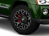 Fuel Wheels Assault Satin Black Machined Wheel; 18x9; -12mm Offset (05-10 Jeep Grand Cherokee WK)
