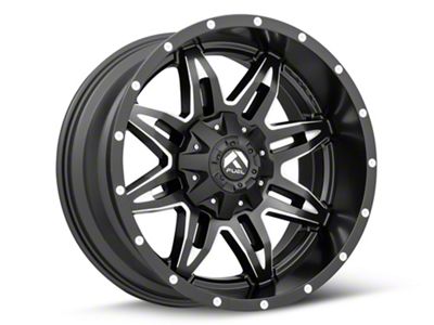 Fuel Wheels Lethal Satin Black Milled Wheel; 20x10; -24mm Offset (05-10 Jeep Grand Cherokee WK)