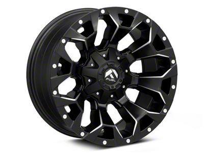 Fuel Wheels Assault Satin Black Machined Wheel; 18x9; -12mm Offset (11-21 Jeep Grand Cherokee WK2)