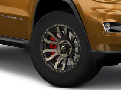 Fuel Wheels Blitz Matte Black Double Dark Tint Wheel; 18x9; -12mm Offset (11-21 Jeep Grand Cherokee WK2)