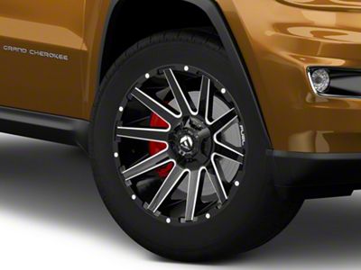 Fuel Wheels Contra Gloss Black Milled Wheel; 20x9; 20mm Offset (11-21 Jeep Grand Cherokee WK2)