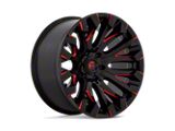 Fuel Wheels Quake Gloss Black Milled with Red Tint Wheel; 20x9; 1mm Offset (11-21 Jeep Grand Cherokee WK2)