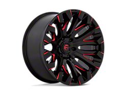 Fuel Wheels Quake Gloss Black Milled with Red Tint Wheel; 20x9; 1mm Offset (11-21 Jeep Grand Cherokee WK2)