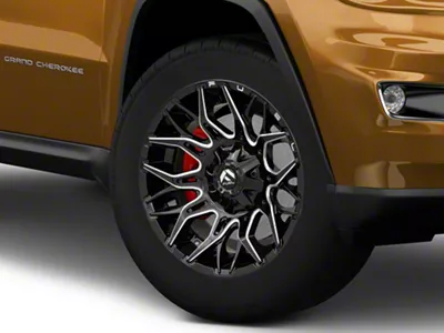 Fuel Wheels Twitch Glossy Black Milled Wheel; 20x10; -18mm Offset (11-21 Jeep Grand Cherokee WK2)
