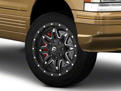 Fuel Wheels Lethal Matte Black Milled Wheel; 18x9; 1mm Offset (93-98 Jeep Grand Cherokee ZJ)