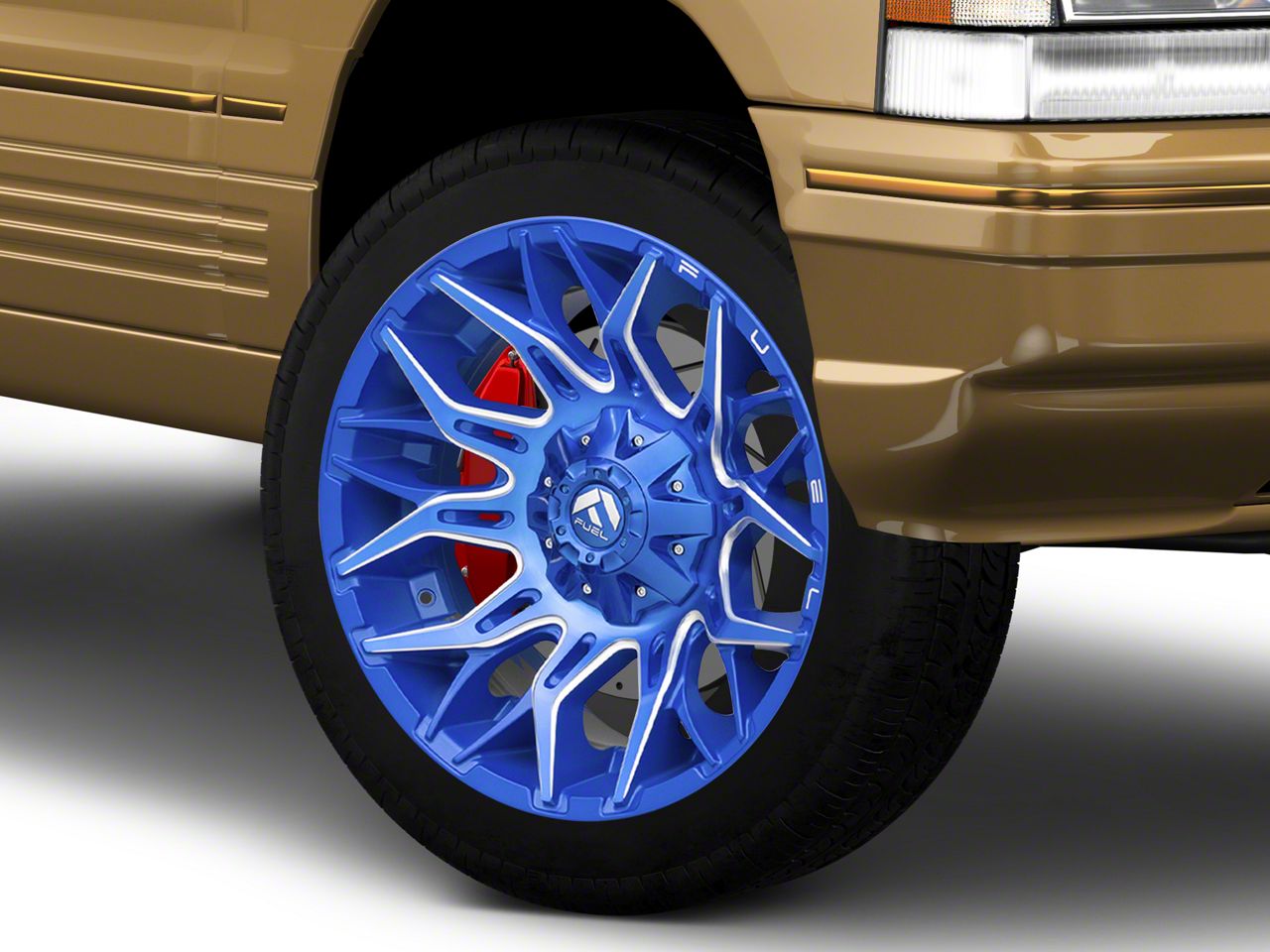 Fuel Wheels Jeep Grand Cherokee Twitch Anodized Blue Milled Wheel ...