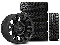 18x9 Fuel Wheels Vapor & 33in NITTO All-Terrain Ridge Grappler A/T Tire Package; Set of 5 (18-25 Jeep Wrangler JL)