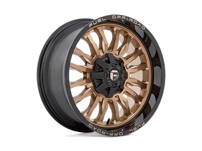 Fuel Wheels Arc Platinum Bronze with Black Lip Wheel; 20x10; -18mm Offset (18-25 Jeep Wrangler JL)