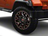 Fuel Wheels Assault Matte Black Red Milled Wheel; 17x9; 1mm Offset (87-95 Jeep Wrangler YJ)