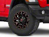 Fuel Wheels Assault Matte Black Red Milled Wheel; 17x9; 1mm Offset (18-25 Jeep Wrangler JL)