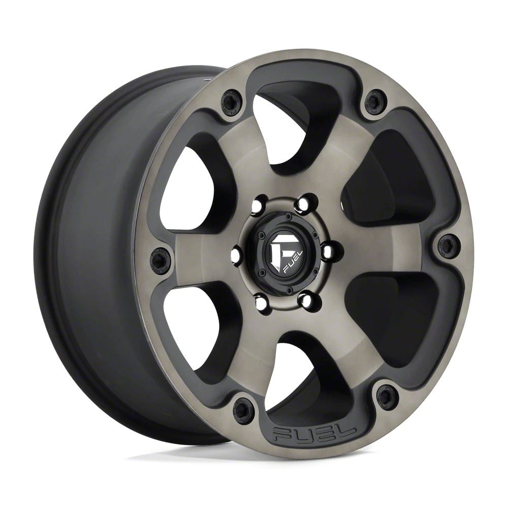 Fuel Wheels Jeep Wrangler Beast Matte Black Double Dark Tint