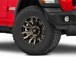 Fuel Wheels Blitz Matte Black Double Dark Tint Wheel; 17x9; 1mm Offset (18-25 Jeep Wrangler JL)