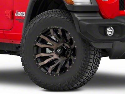 Fuel Wheels Blitz Matte Black Double Dark Tint Wheel; 18x9; 1mm Offset (18-25 Jeep Wrangler JL)