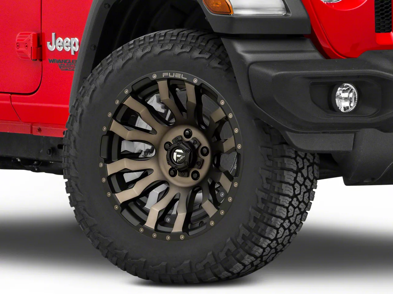 Black Rhino Jeep Wrangler Raid Matte Bronze Wheel; 17x8.5