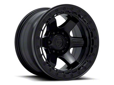 Fuel Wheels Block Beadlock Matte Black Wheel; 17x9; -15mm Offset (18-25 Jeep Wrangler JL)
