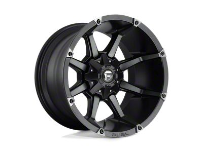 Fuel Wheels Coupler Matte Black Double Dark Tint Wheel; 17x9; -12mm Offset (18-25 Jeep Wrangler JL)