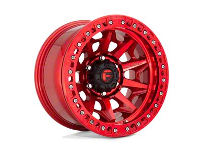 Fuel Wheels Covert Beadlock Candy Red Wheel; 17x9; -15mm Offset (18-25 Jeep Wrangler JL)
