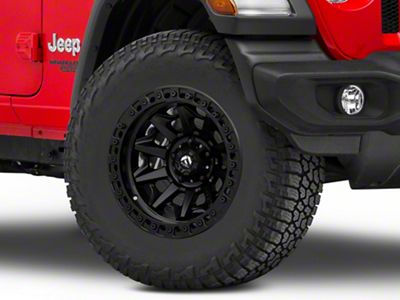 Fuel Wheels Covert Beadlock Matte Black Wheel; 17x9; -15mm Offset (18-25 Jeep Wrangler JL)