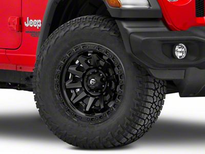 Fuel Wheels Covert Matte Black Wheel; 18x9; 20mm Offset (18-25 Jeep Wrangler JL)
