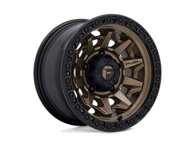 Fuel Wheels Covert Matte Bronze with Black Bead Ring Wheel; 15x8; -12mm Offset (76-86 Jeep CJ7)