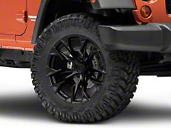 Fuel Wheels Flame Blackout Wheel; 20x10; -18mm Offset (18-26 Jeep Wrangler JL)