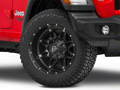 Fuel Wheels Hostage Matte Black Wheel; 20x12; -44mm Offset (18-25 Jeep Wrangler JL)