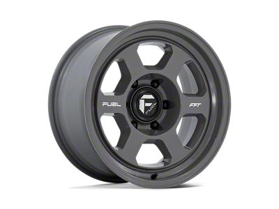 Fuel Wheels Hype Battleship Gray Wheel; 17x8.5; -10mm Offset (18-25 Jeep Wrangler JL)