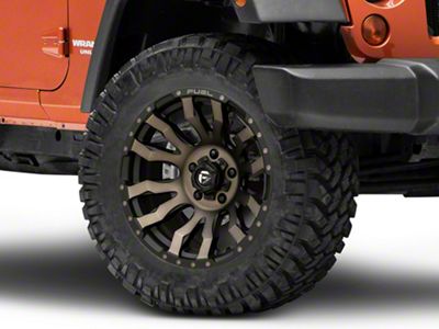 Fuel Wheels Blitz Matte Black Double Dark Tint Wheel; 20x9; 1mm Offset (07-18 Jeep Wrangler JK)