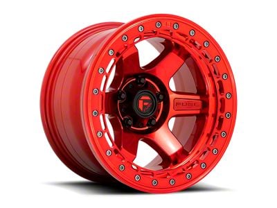 Fuel Wheels Block Beadlock Candy Red Wheel; 17x9; -15mm Offset (07-18 Jeep Wrangler JK)