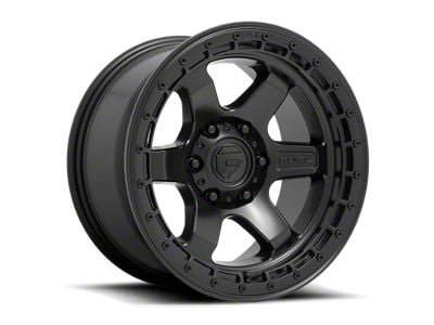 Fuel Wheels Block Matte Black Wheel; 18x9; 20mm Offset (07-18 Jeep Wrangler JK)