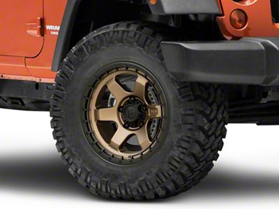 Fuel Wheels Block Matte Bronze Wheel; 18x9; 20mm Offset (07-18 Jeep Wrangler JK)