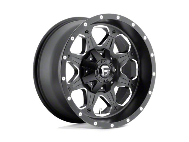 Fuel Boost Rims Fuel Wheels Jeep Wrangler Boost Matte Black Milled Wheel; 17x9; -12mm ...