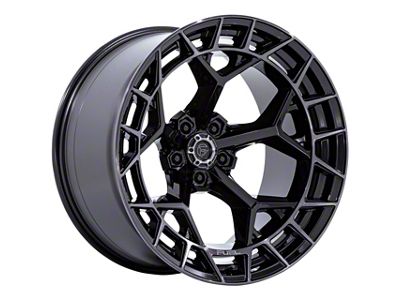 Fuel Wheels Charger Gloss Black Brushed Dark Tint Wheel; 20x10; -18mm Offset (07-18 Jeep Wrangler JK)