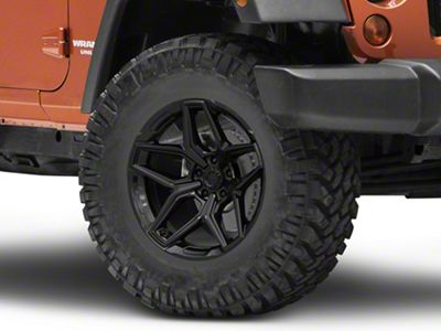 Fuel Wheels Flux Gloss Black Wheel; 17x9; -12mm Offset (07-18 Jeep Wrangler JK)