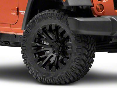 Fuel Wheels Quake Blackout Wheel; 20x10; -18mm Offset (07-18 Jeep Wrangler JK)