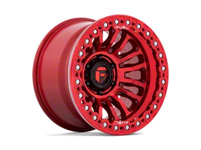 Fuel Wheels Rincon Beadlock Candy Red Wheel; 17x9; -38mm Offset (07-18 Jeep Wrangler JK)