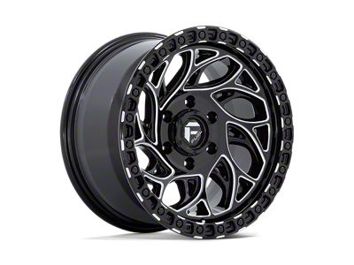 Fuel Wheels Runner OR Gloss Black Milled Wheel; 17x9; 1mm Offset (07-18 Jeep Wrangler JK)