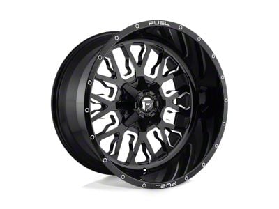 Fuel Wheels Stroke Gloss Black Milled Wheel; 17x9; -12mm Offset (07-18 Jeep Wrangler JK)