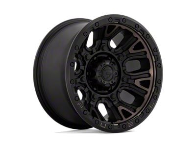 Fuel Wheels Traction Matte Black with Double Dark Tint Wheel; 17x9; -12mm Offset (07-18 Jeep Wrangler JK)
