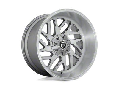 Fuel Wheels Triton Platinum Brushed Gunmetal with Tinted Clear Wheel; 26x12; -44mm Offset (07-18 Jeep Wrangler JK)