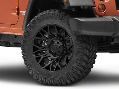 Fuel Wheels Twitch Blackout Wheel; 20x9; 1mm Offset (07-18 Jeep Wrangler JK)