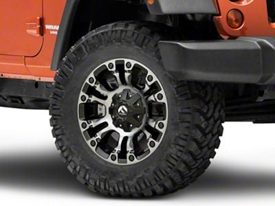 Fuel Wheels Vapor Matte Black Double Dark Tint Wheel; 18x9; 1mm Offset (07-18 Jeep Wrangler JK)