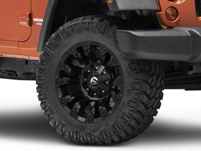 Fuel Wheels Vapor Matte Black Wheel; 20x9; 20mm Offset (07-18 Jeep Wrangler JK)