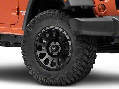 Fuel Wheels Vector Matte Black Wheel; 18x9; 20mm Offset (07-18 Jeep Wrangler JK)